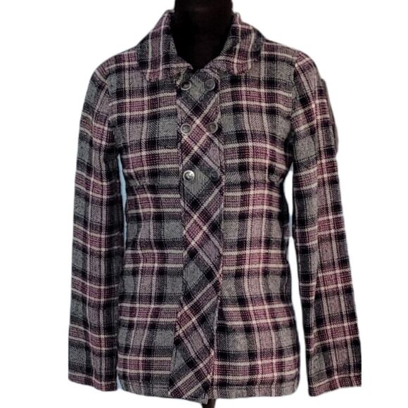 Plaid Roxy Coat   - Picture 1 of 8